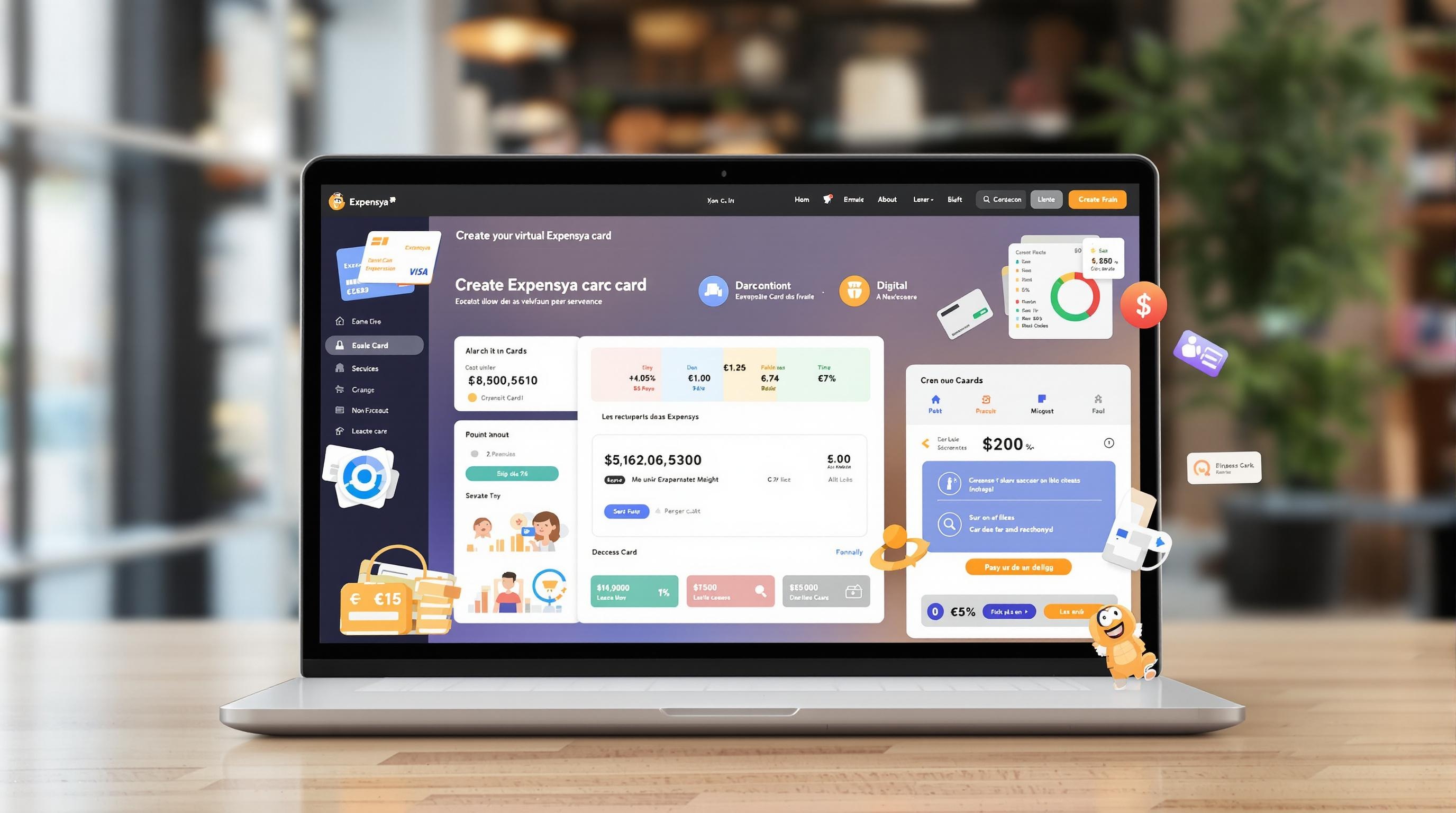 Création d'une carte virtuelle avec Expensya