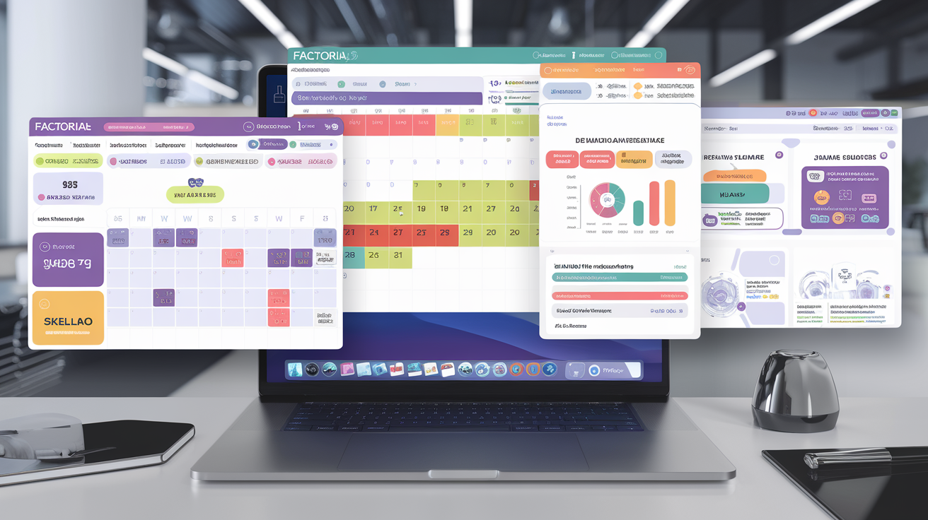 Interfaces logicielles SIRH avec planning et alertes