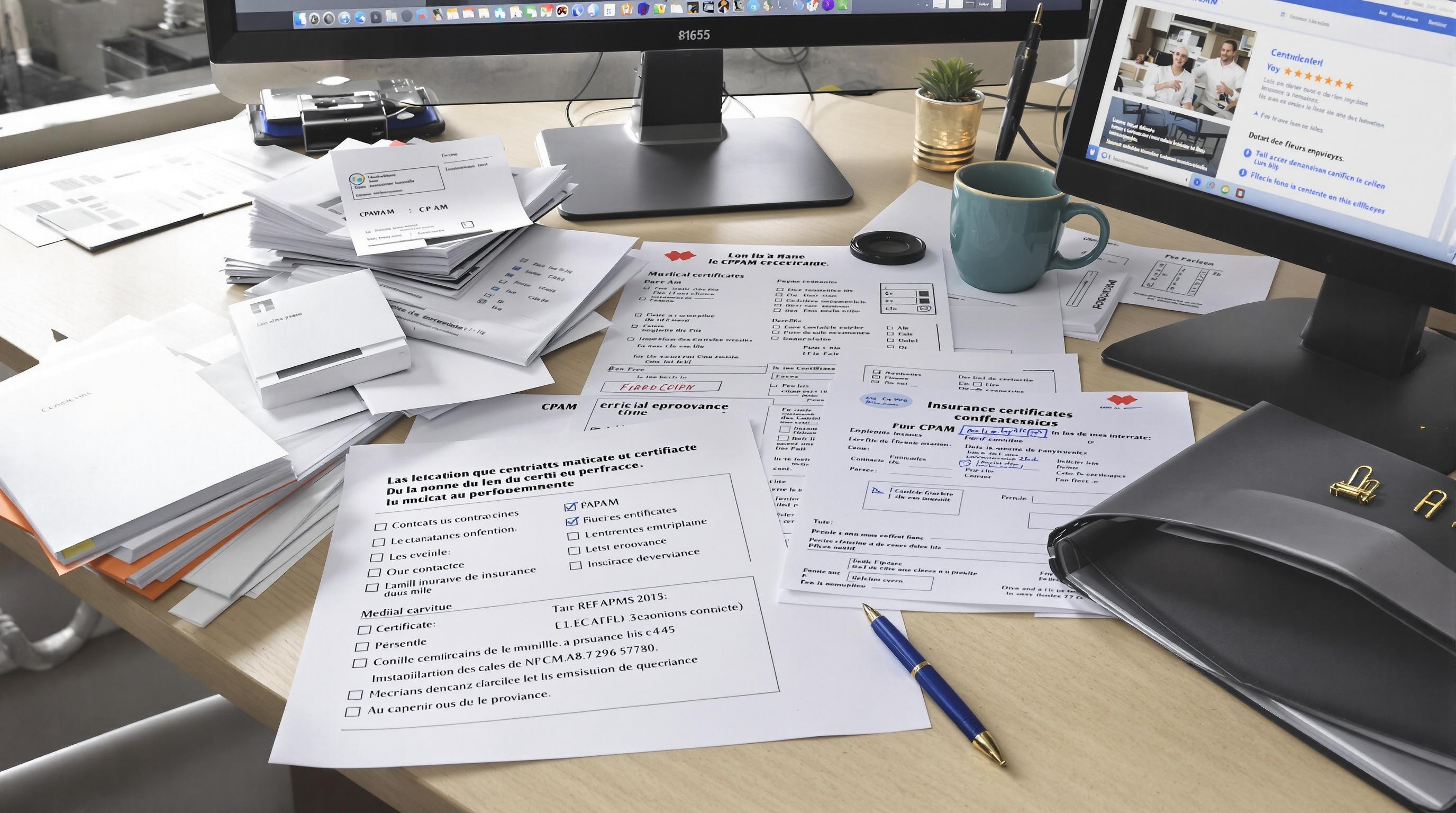 Checklist des documents pour un arrêt maladie