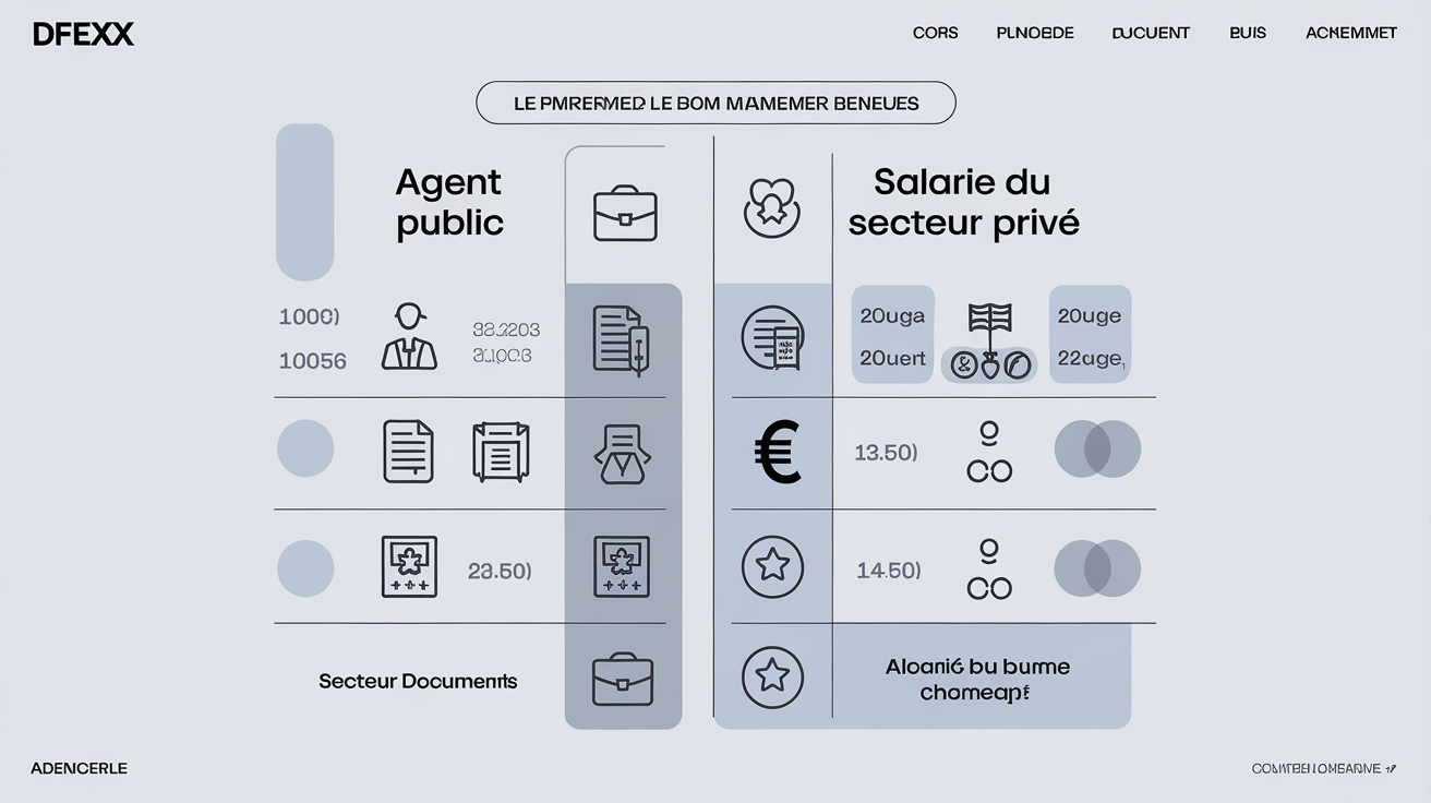 Comparaison entre agent public et salarié privé pour l'allocation chômage