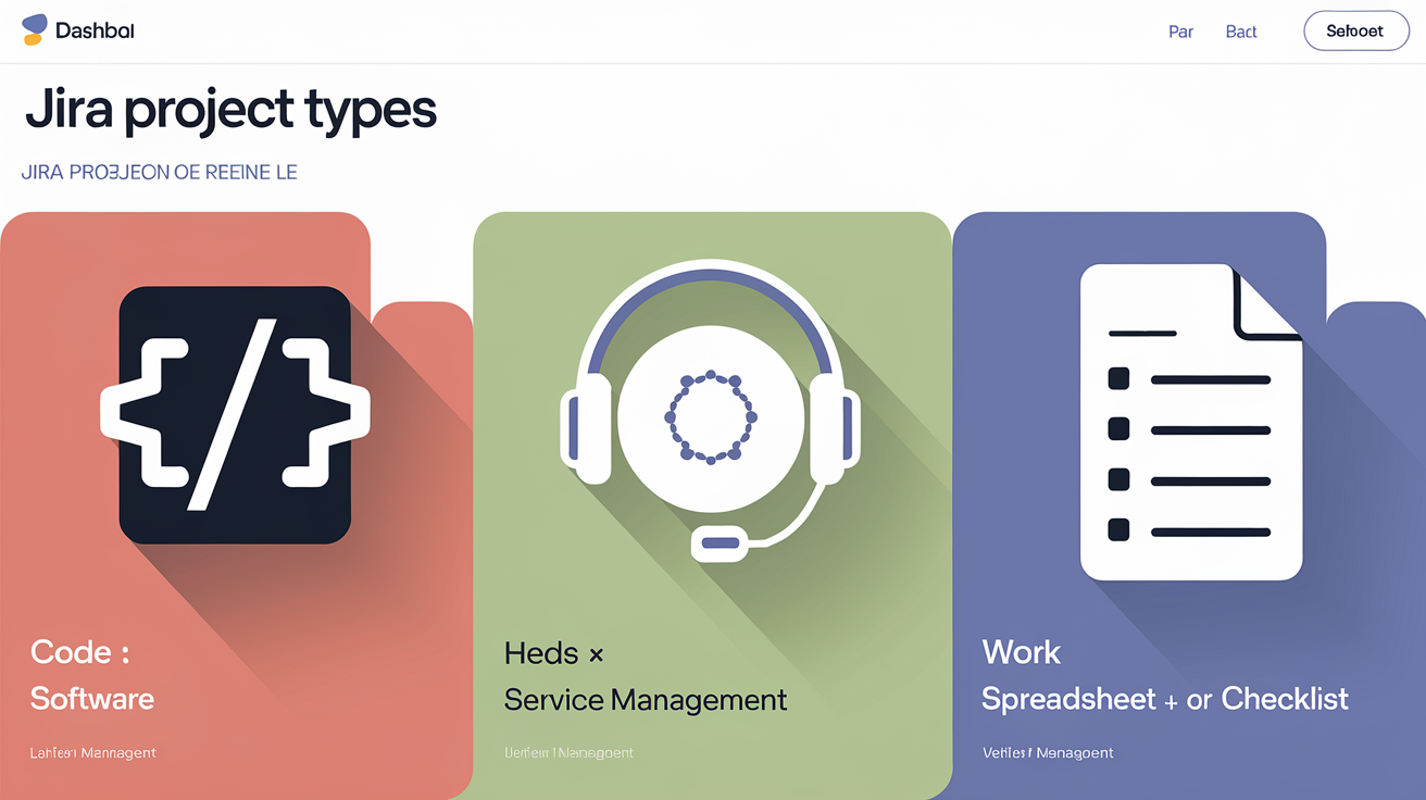 Types de projets et tableaux de bord dans Jira