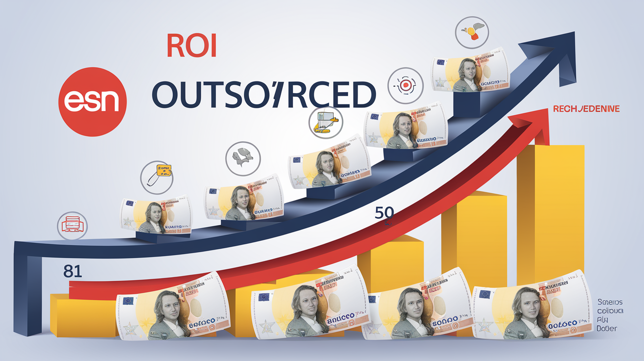 Graphique montrant le ROI et la qualité des ESN