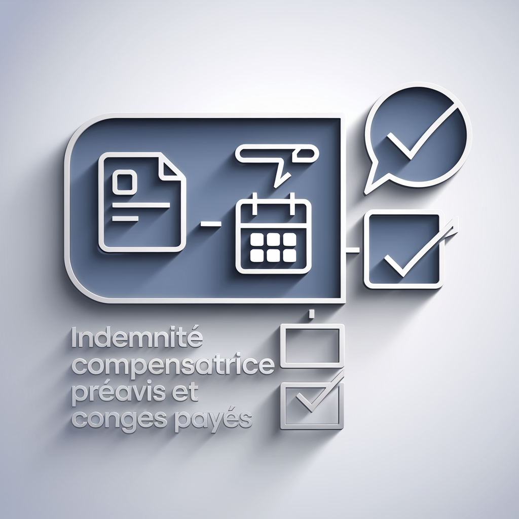 checklist indemnité compensatrice préavis congés payés