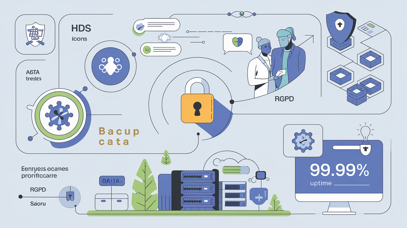 Illustration de la sécurité sur la plateforme médicale KelDoc