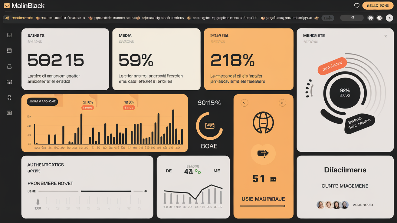 Cockpit Mailinblack : tableau de bord filtrage email et stats en temps réel