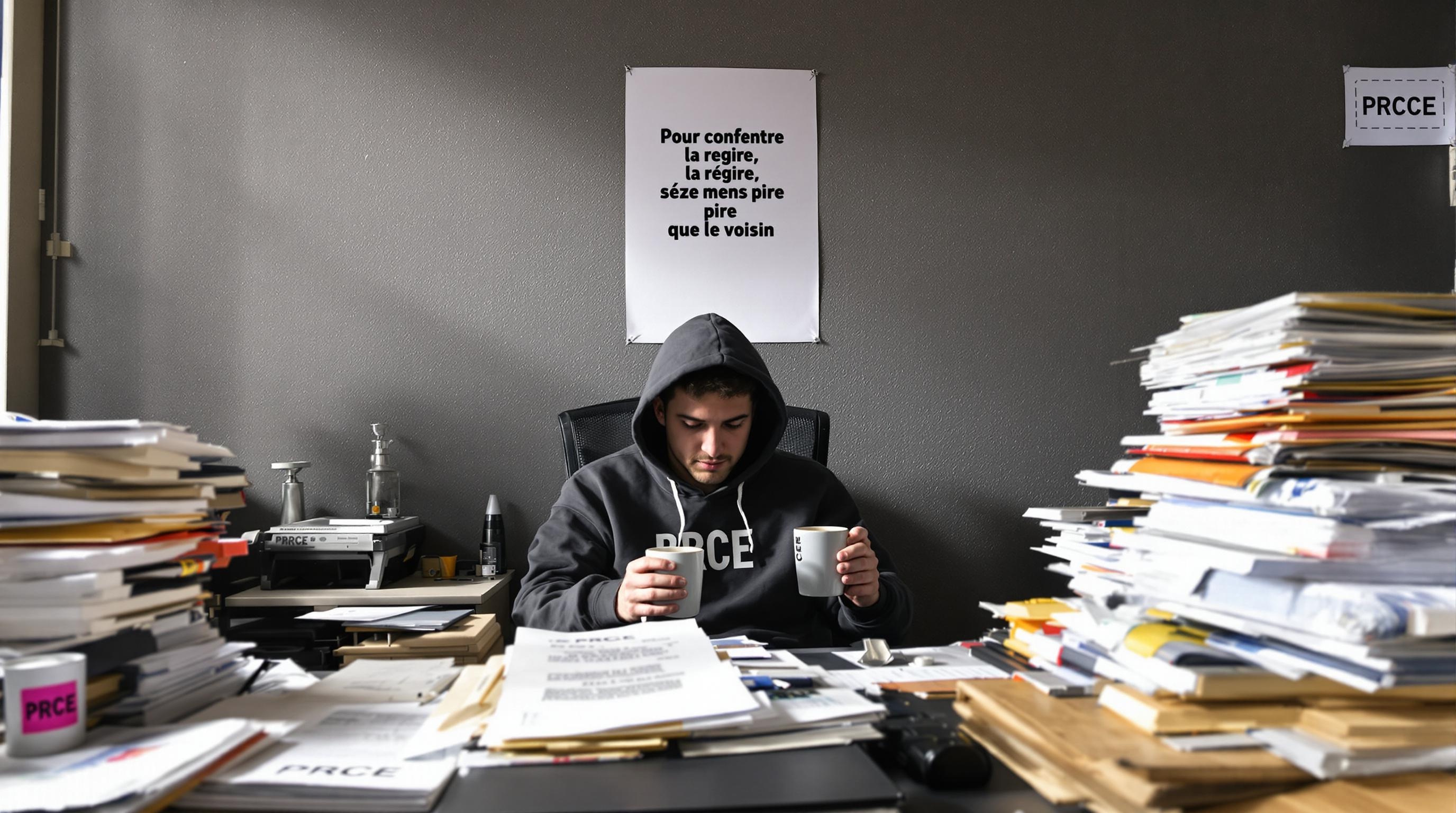 Entrepreneur sarcastique sur les statuts PRCE