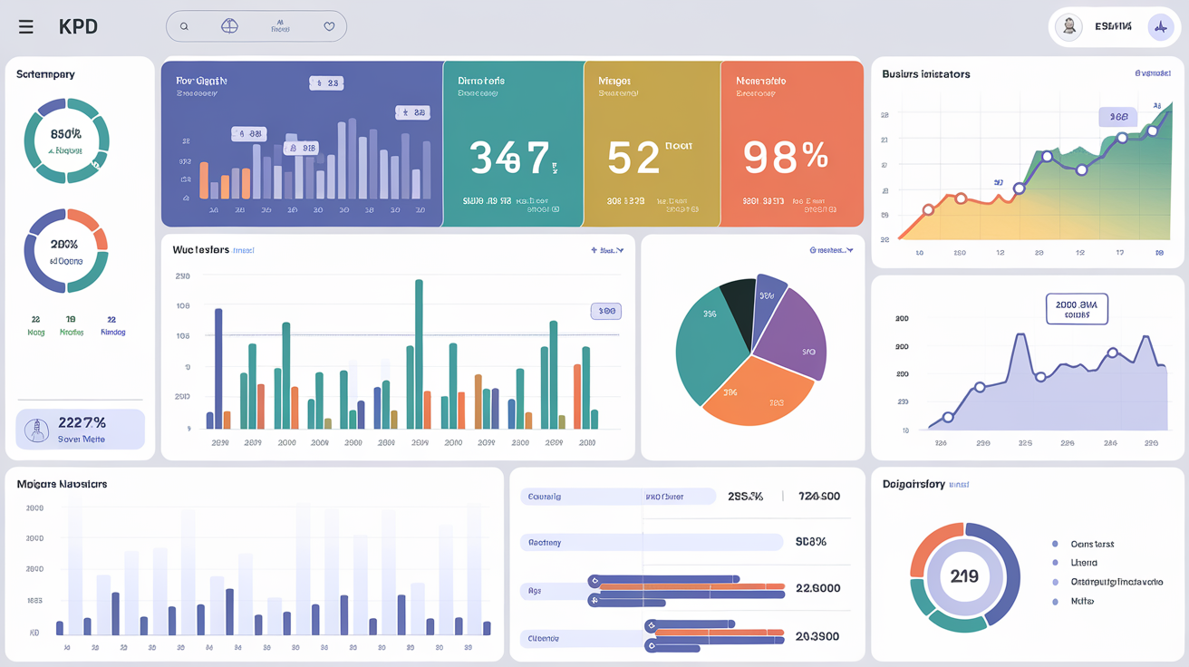 Schéma d’un tableau de bord KPI moderne
