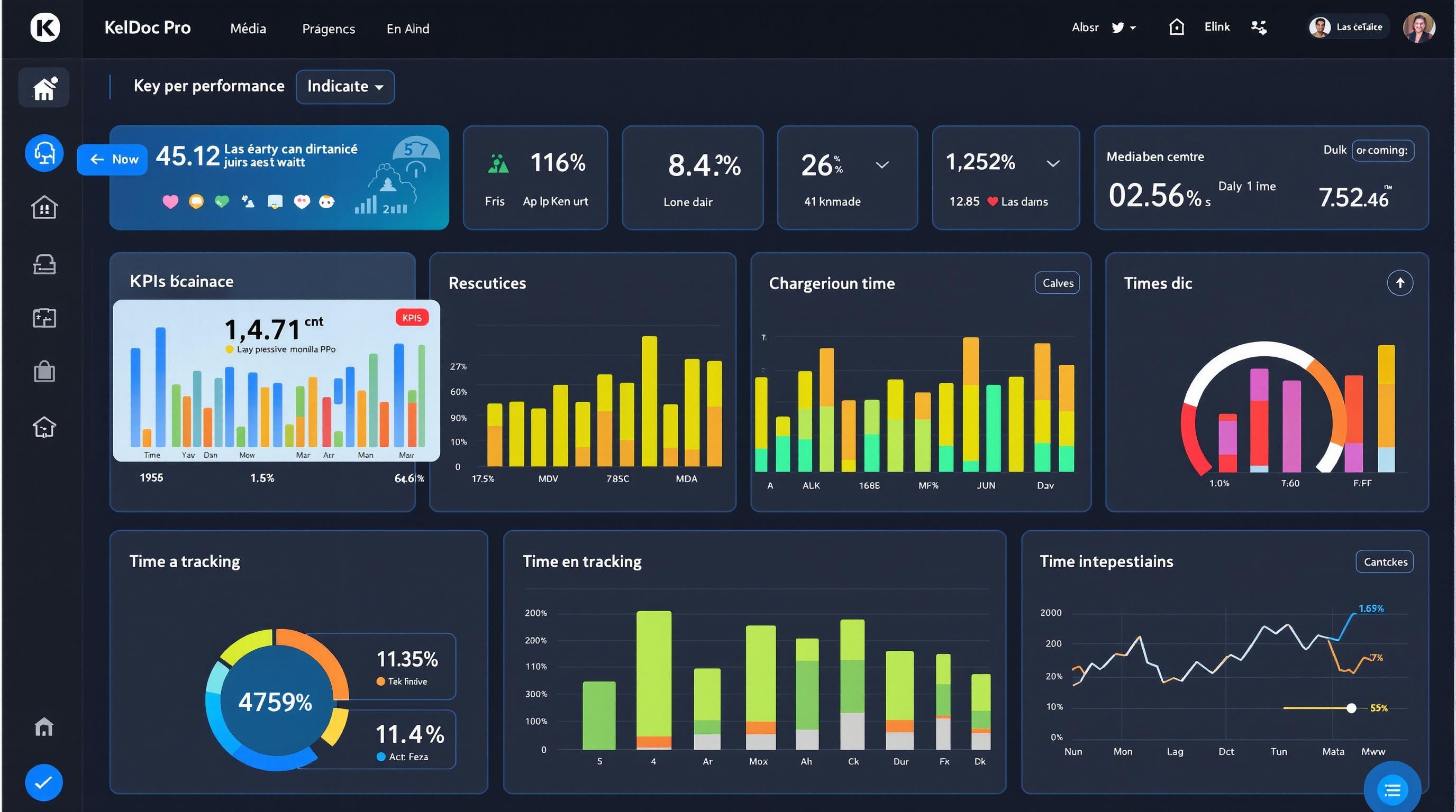 Tableau de bord des statistiques médicales sur KelDoc Pro