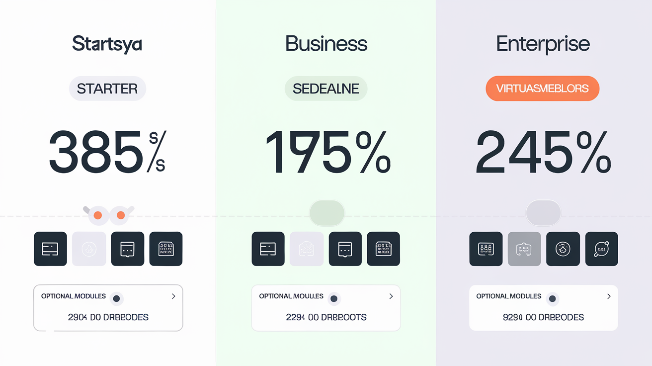 Comparatif des offres Expensya : Starter, Business et Enterprise