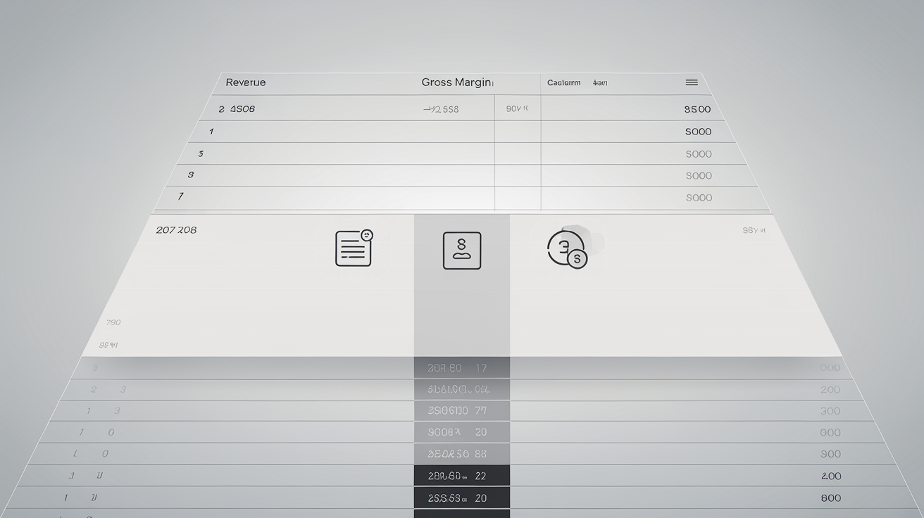Tableau comparatif des KPI financiers